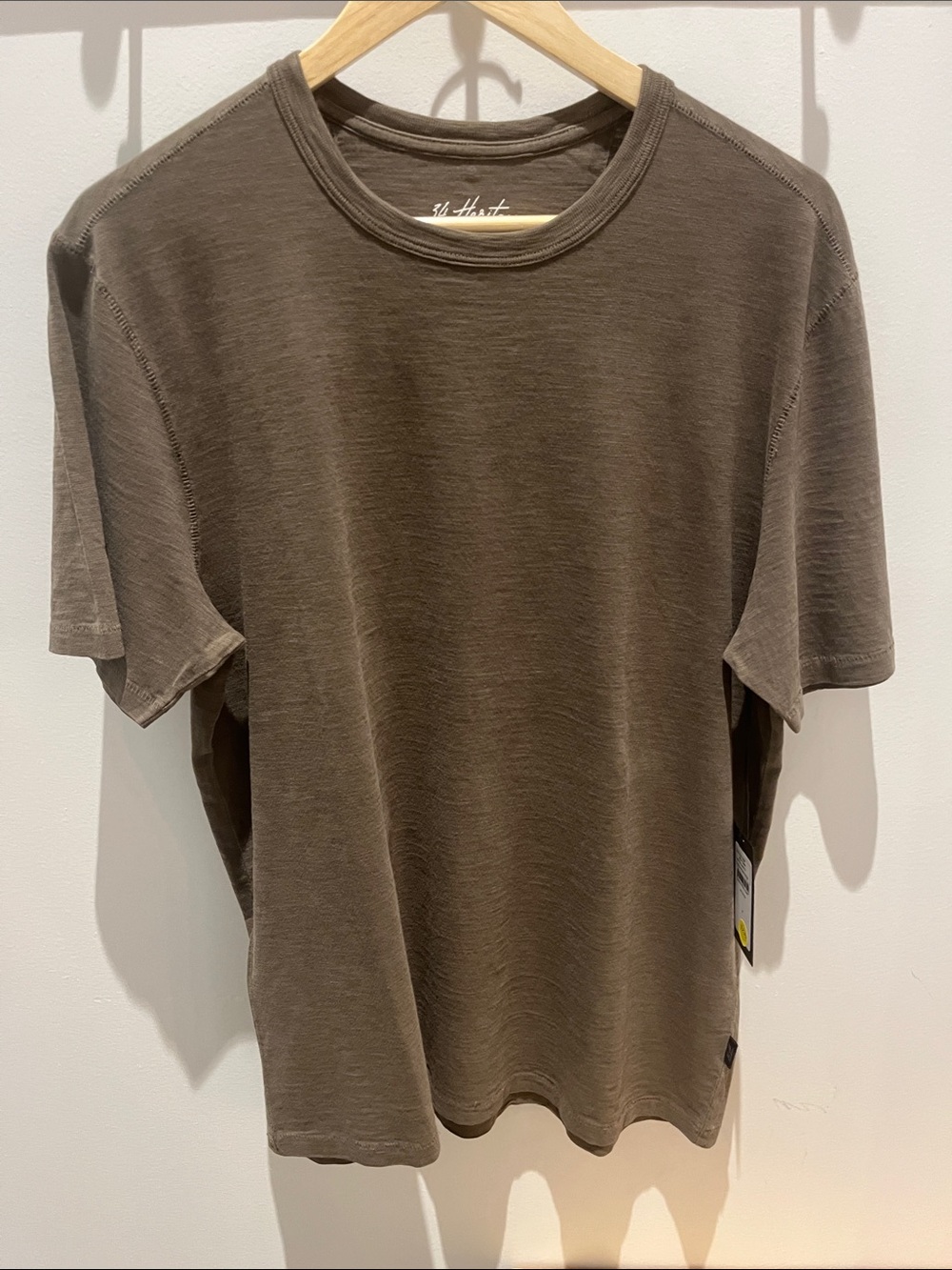Men’s Short Sleeve Crew Neck T-Shirt in Taupe